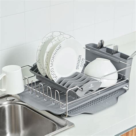 stainless steel dish drying rack for the cabinet|stainless steel dish rack 12x14.